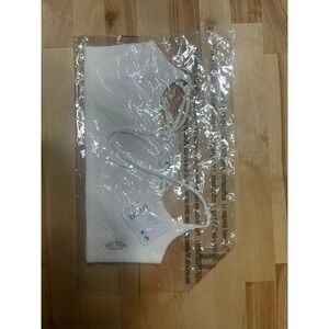 Free People YM227POP59 Shuffle Bra WHTBLANC XS S Textured Strappy